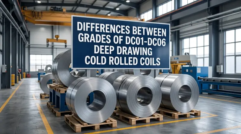 Sự khác biệt giữa các cấp độ của cuộn cán nguội kéo sâu DC01-DC06